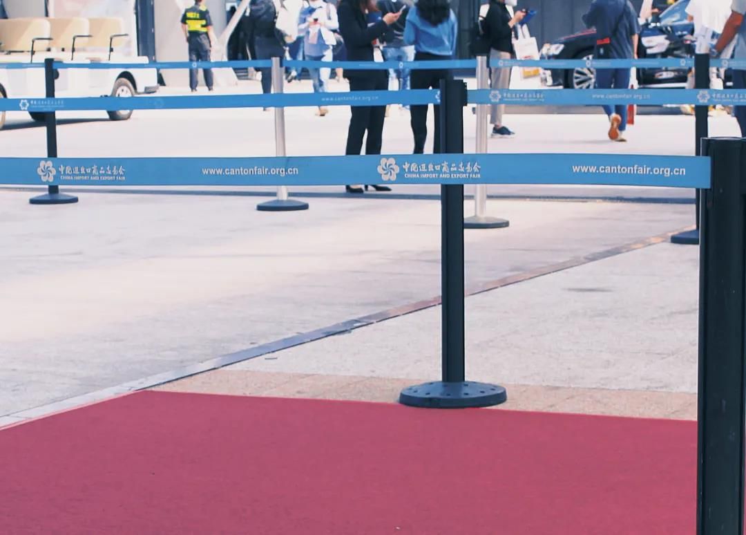 Traust Stanchion in Security entrance of 2021 Canton Fair-3.jpg